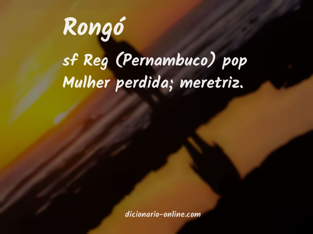 Significado de rongó