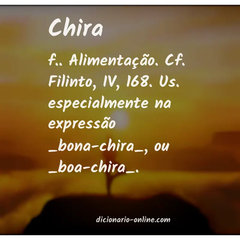 Significado de chira