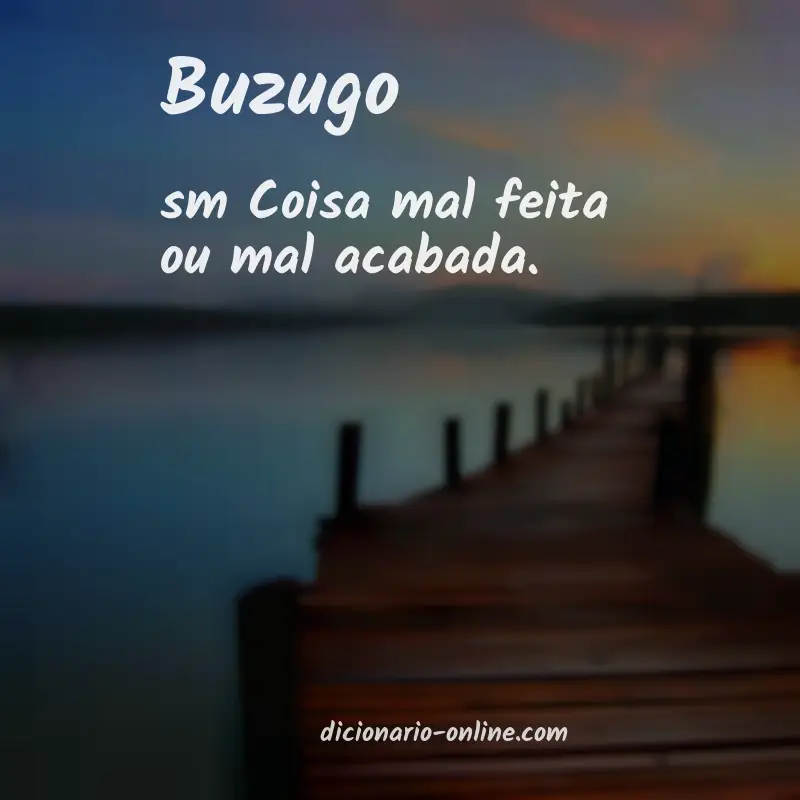 Significado de buzugo