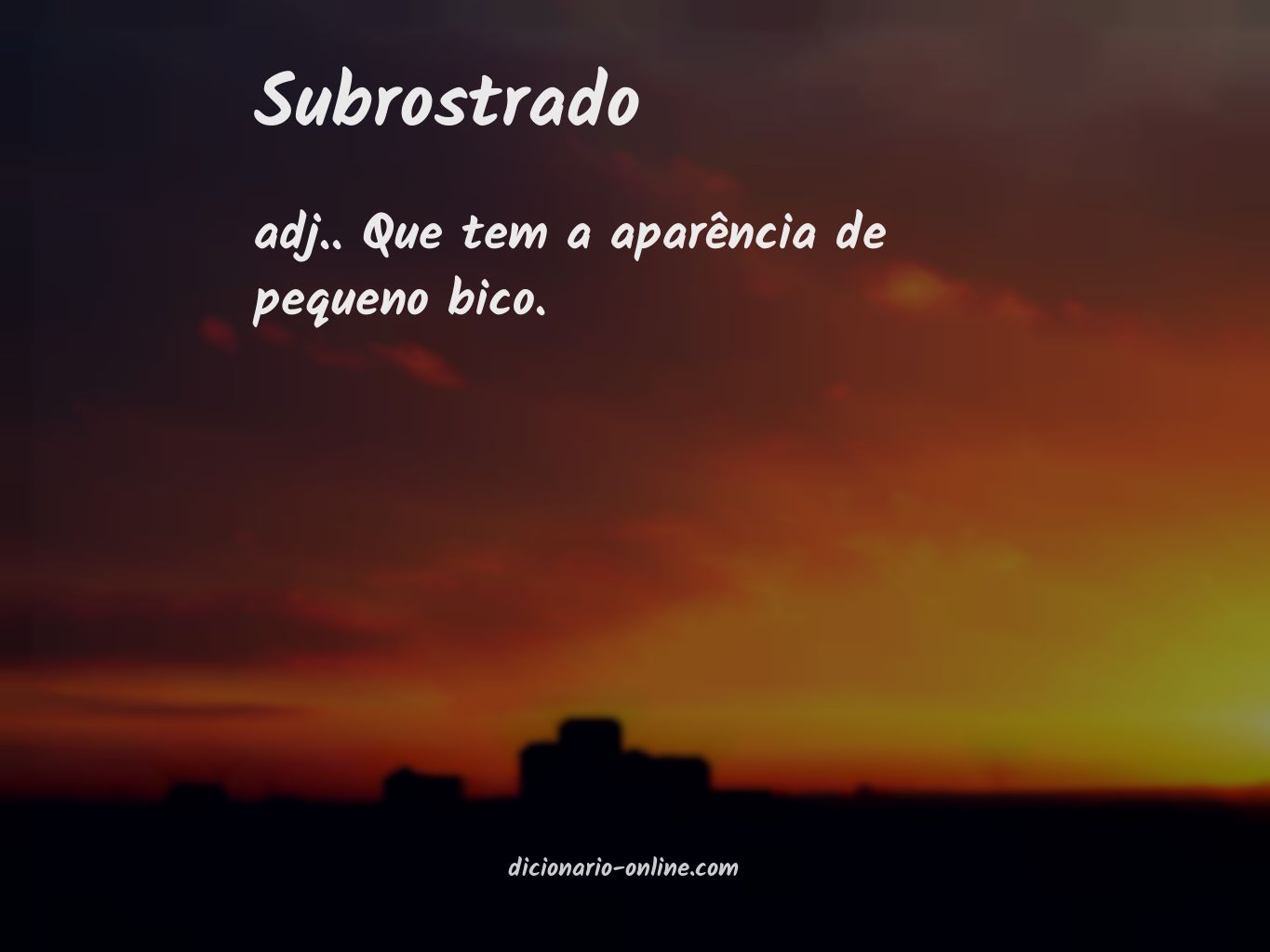 Significado de subrostrado