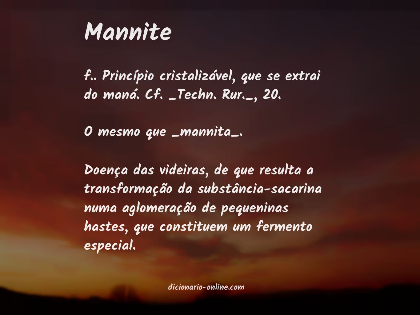 Significado de mannite