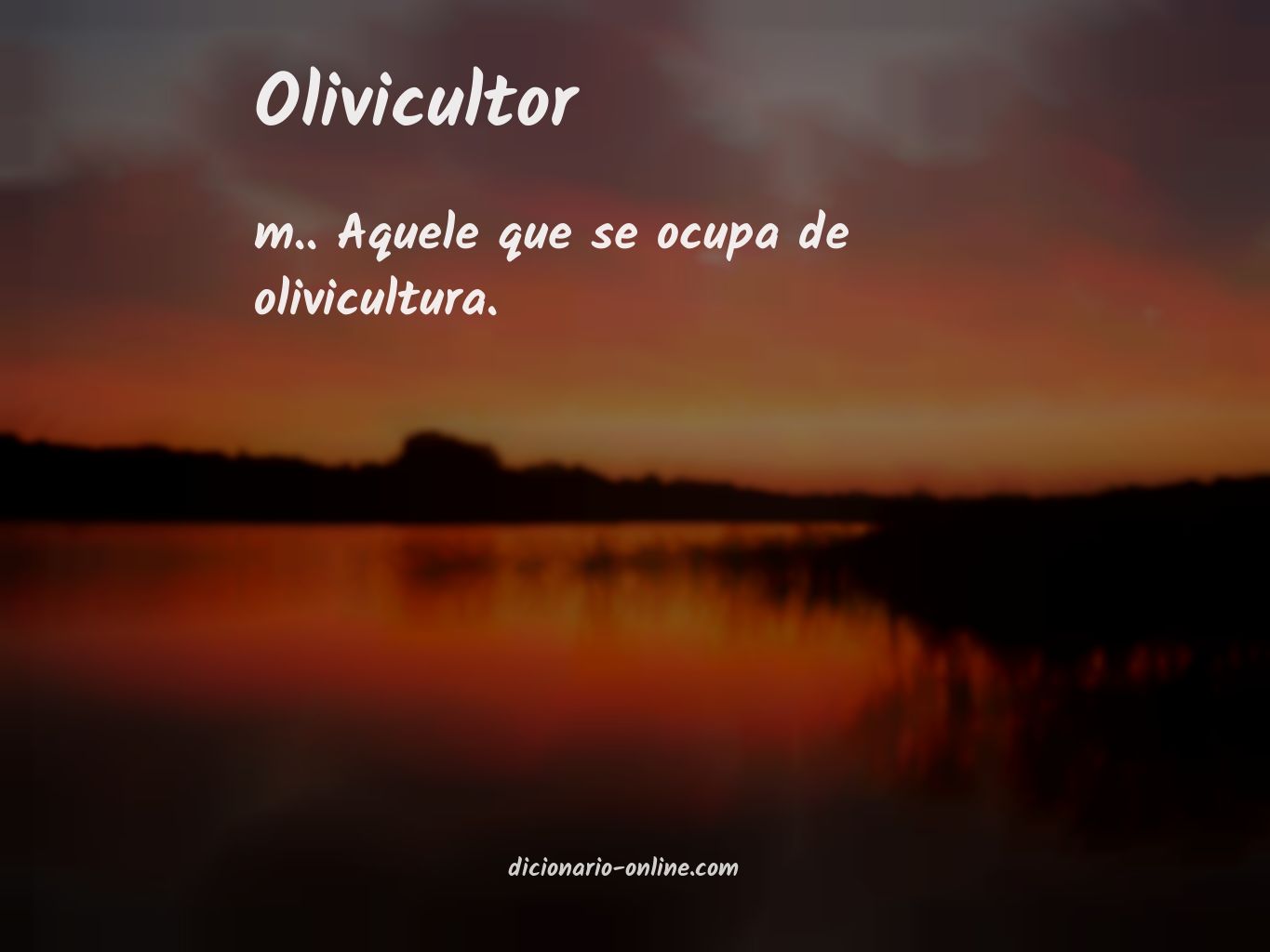 Significado de olivicultor