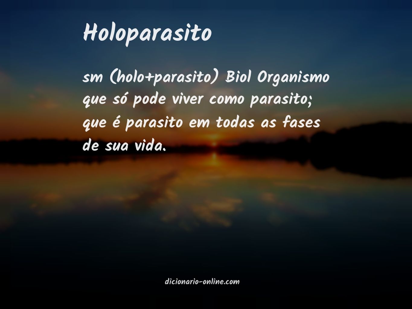 Significado de holoparasito