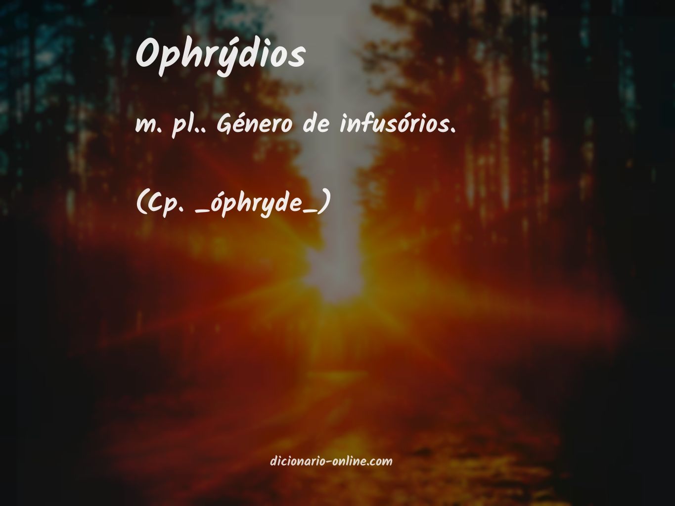 Significado de ophrýdios