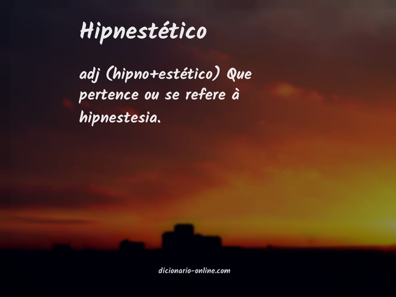 Significado de hipnestético