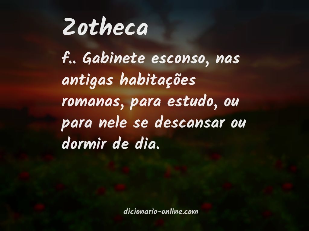 Significado de zotheca