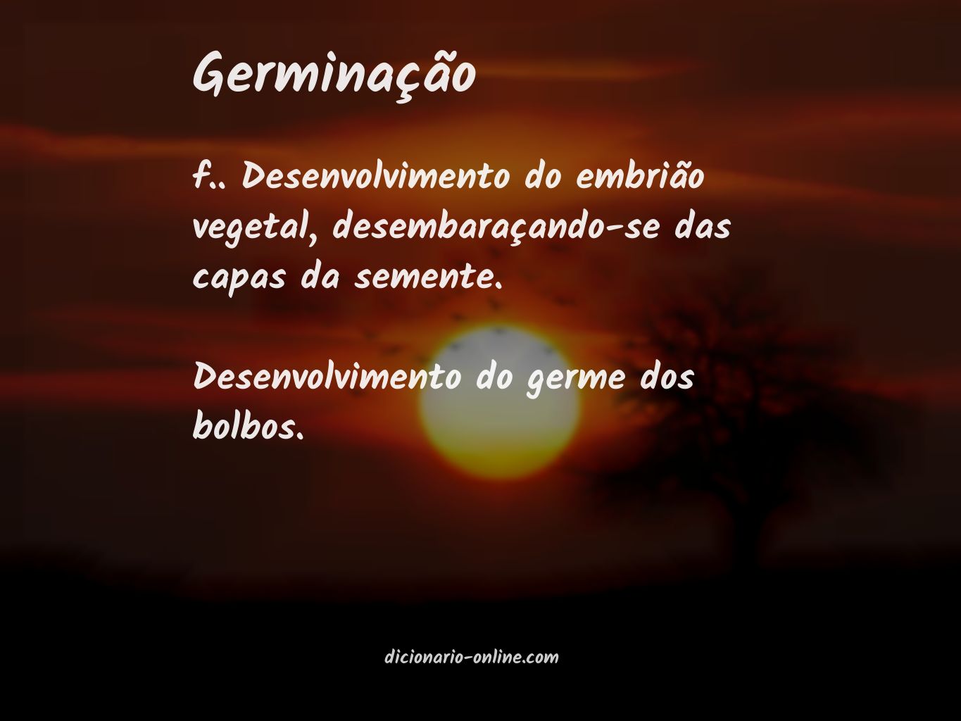 Significado de germinação