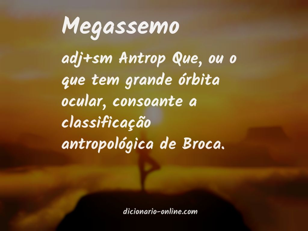 Significado de megassemo