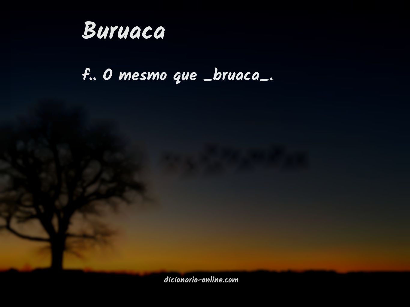 Significado de buruaca