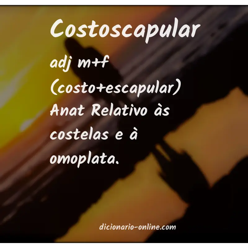 Significado de costoscapular