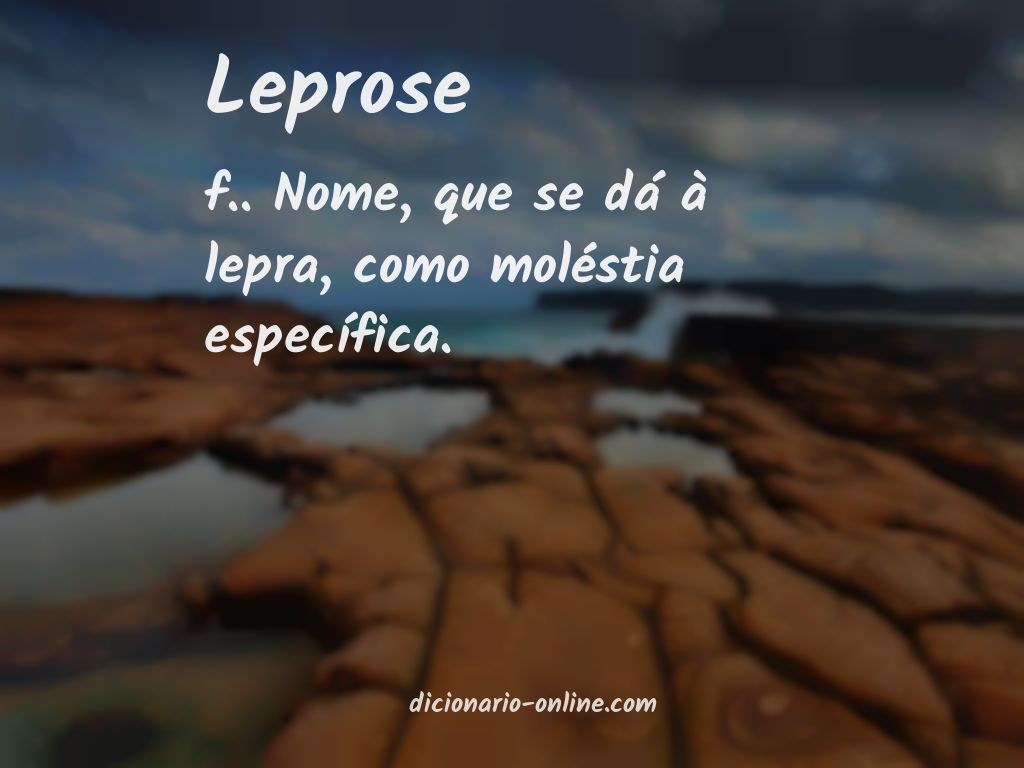 Significado de leprose