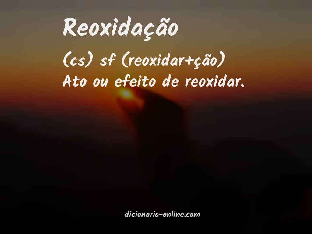 Significado de reoxidação