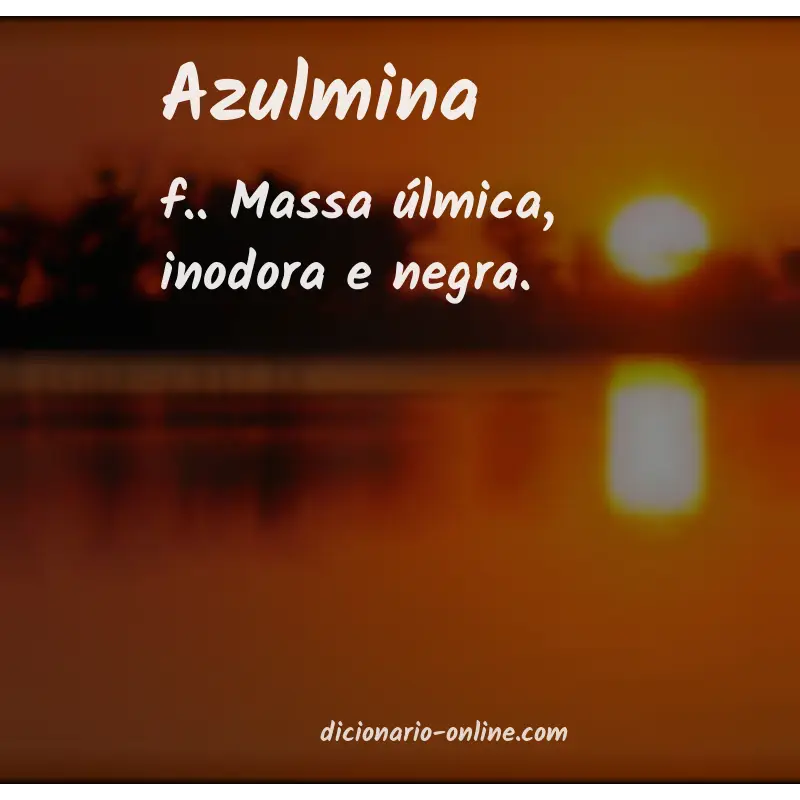 Significado de azulmina