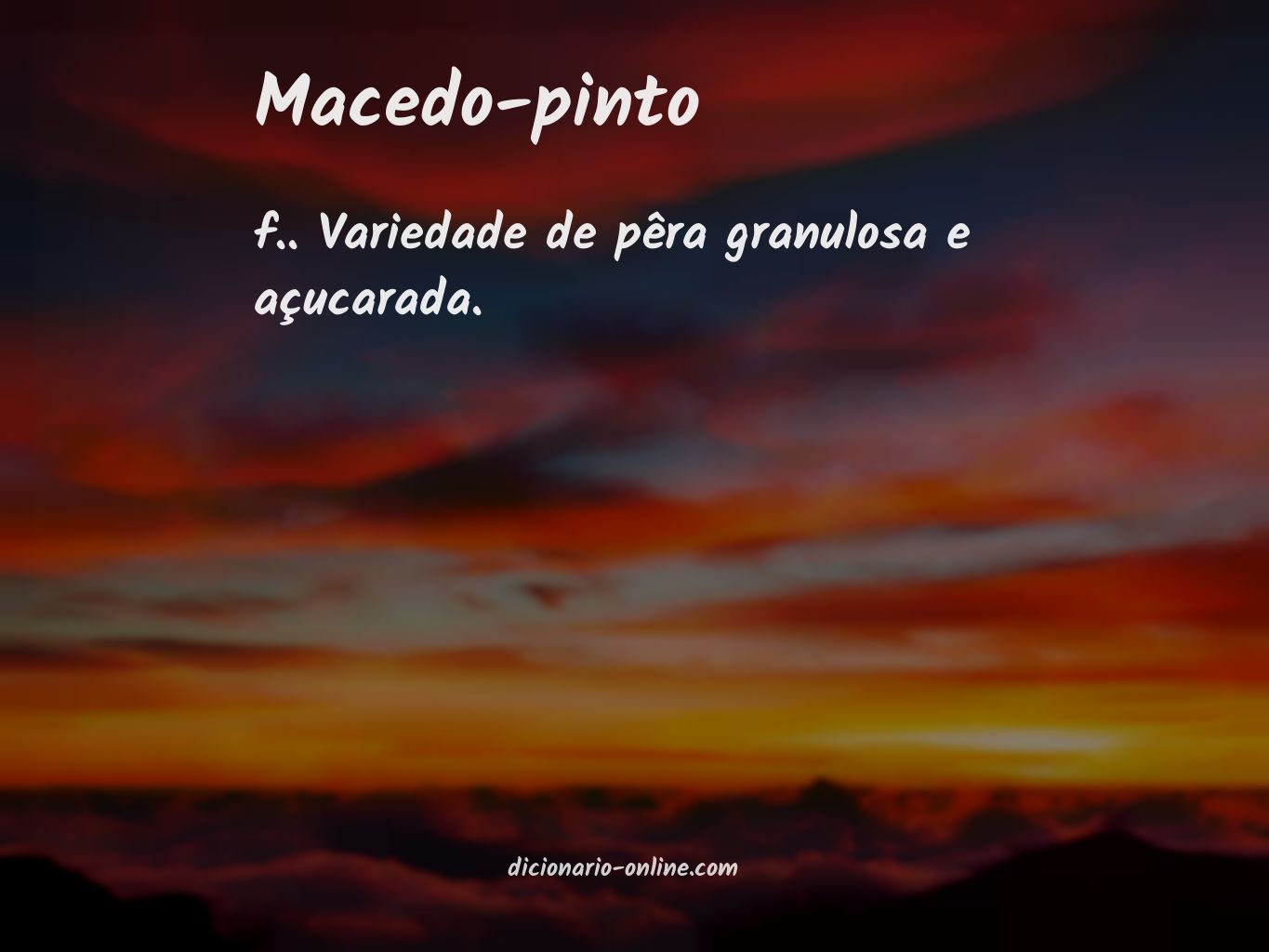 Significado de macedo-pinto