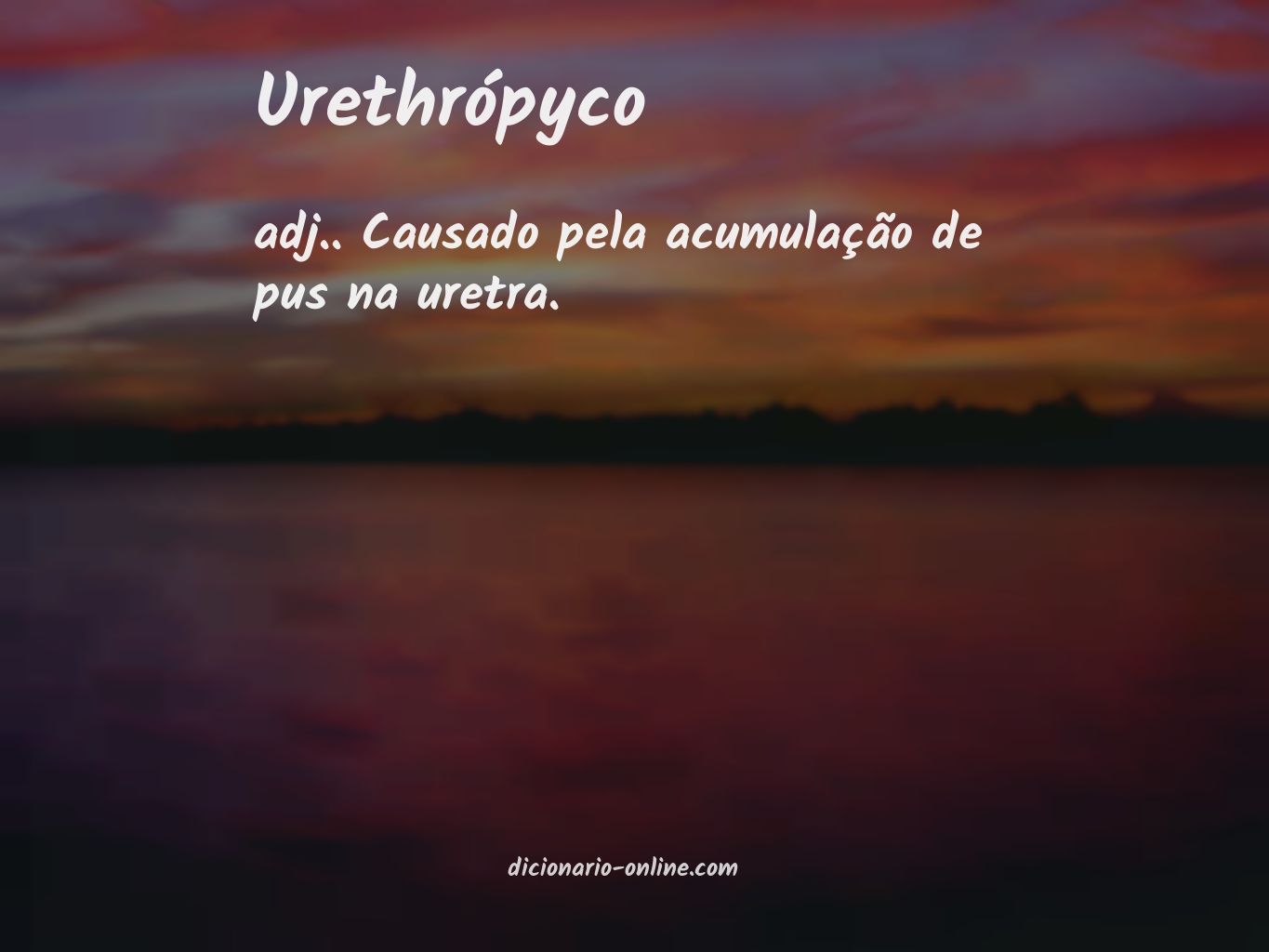 Significado de urethrópyco