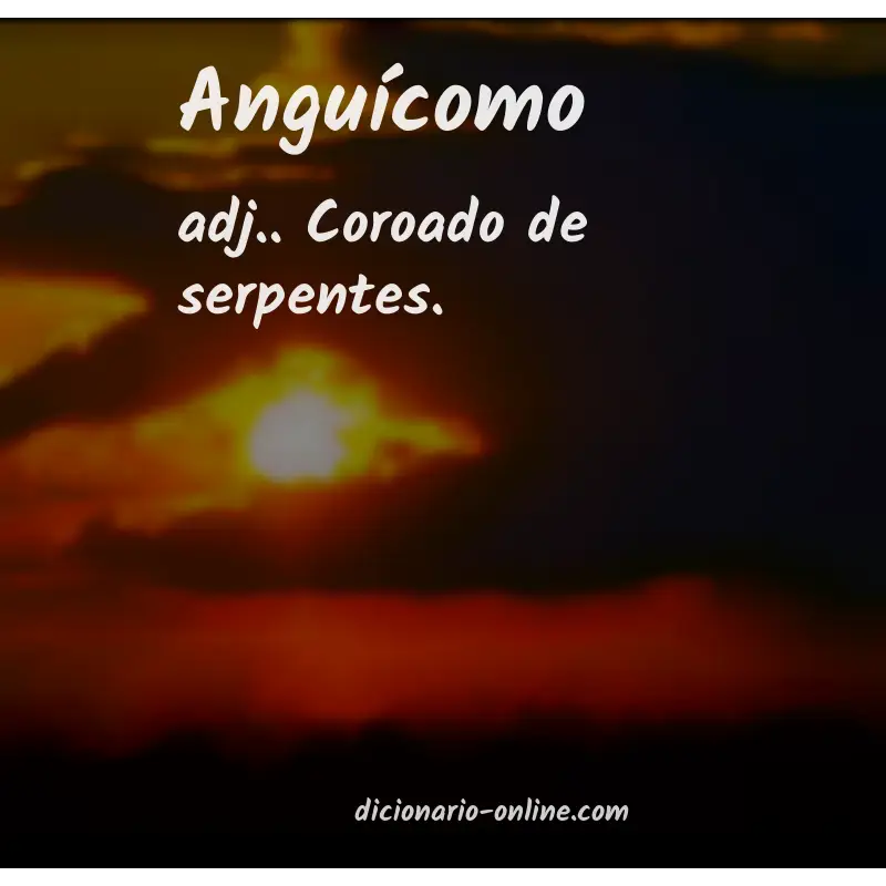 Significado de anguícomo