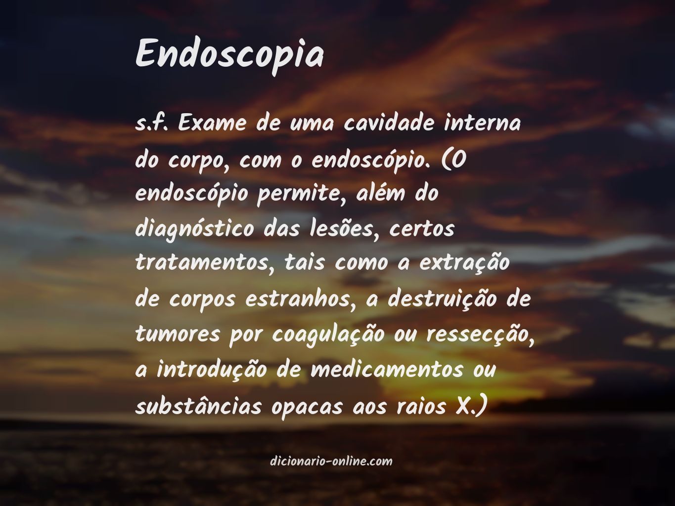 Significado de endoscopia