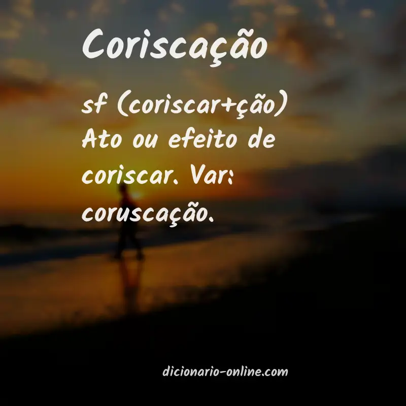 Significado de coriscação