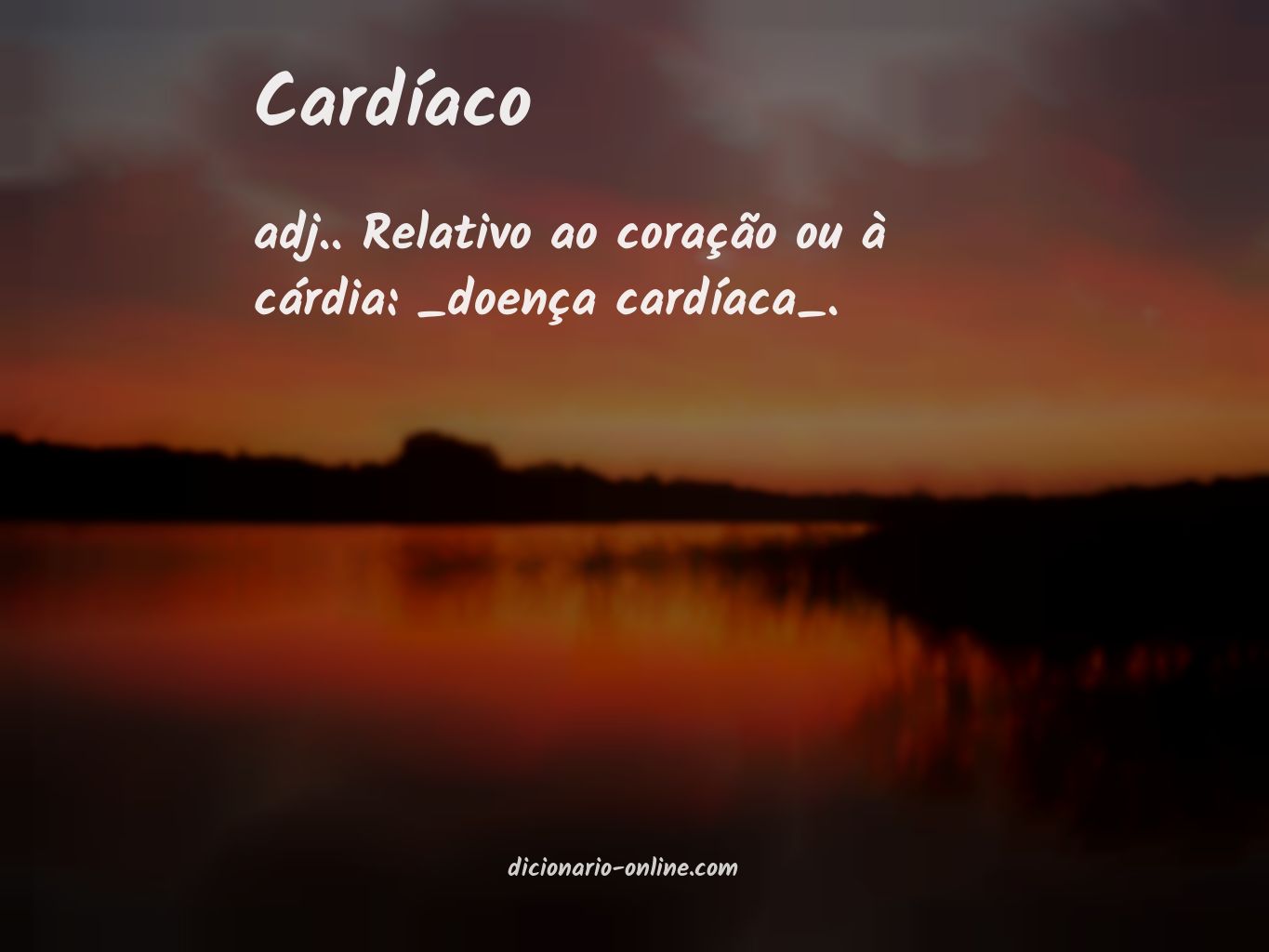 Significado de cardíaco