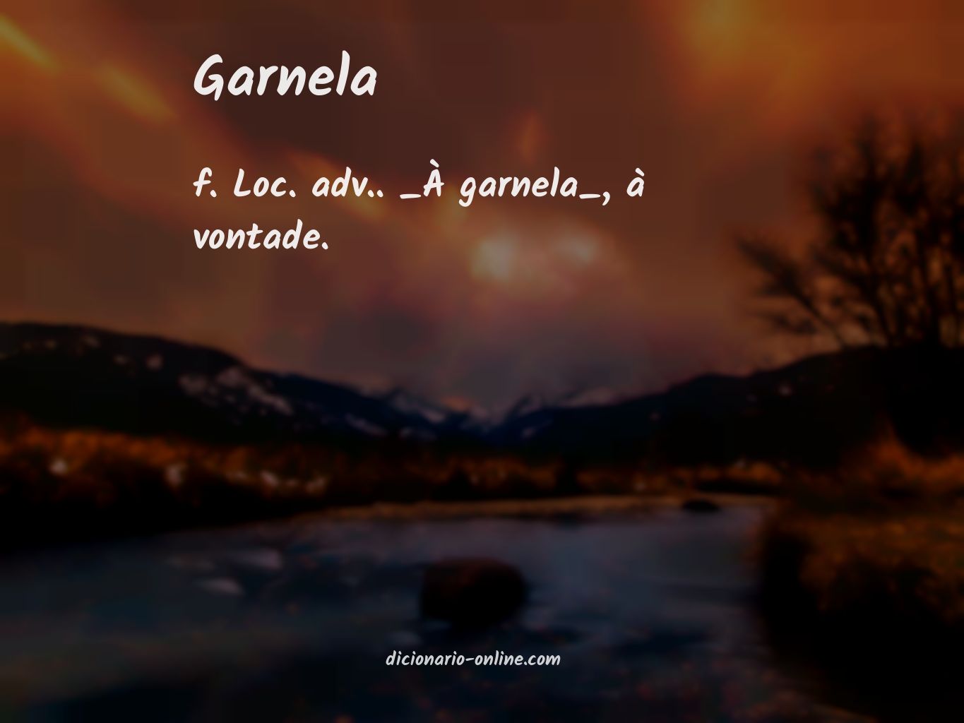 Significado de garnela