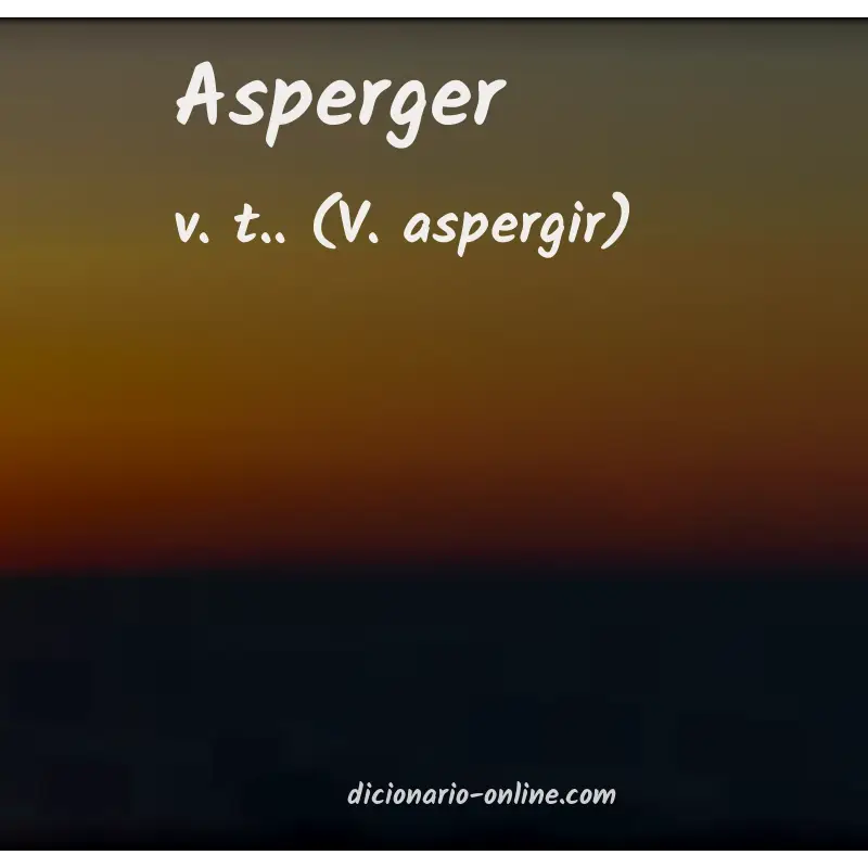Significado de asperger