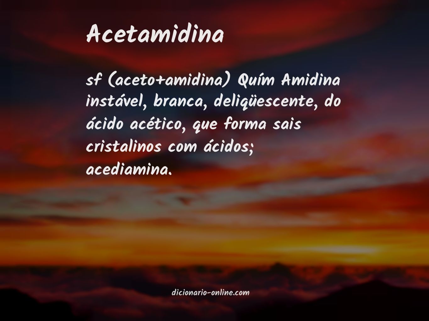 Significado de acetamidina