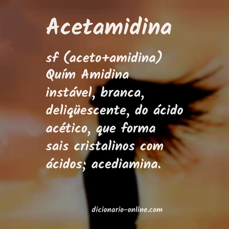 Significado de acetamidina
