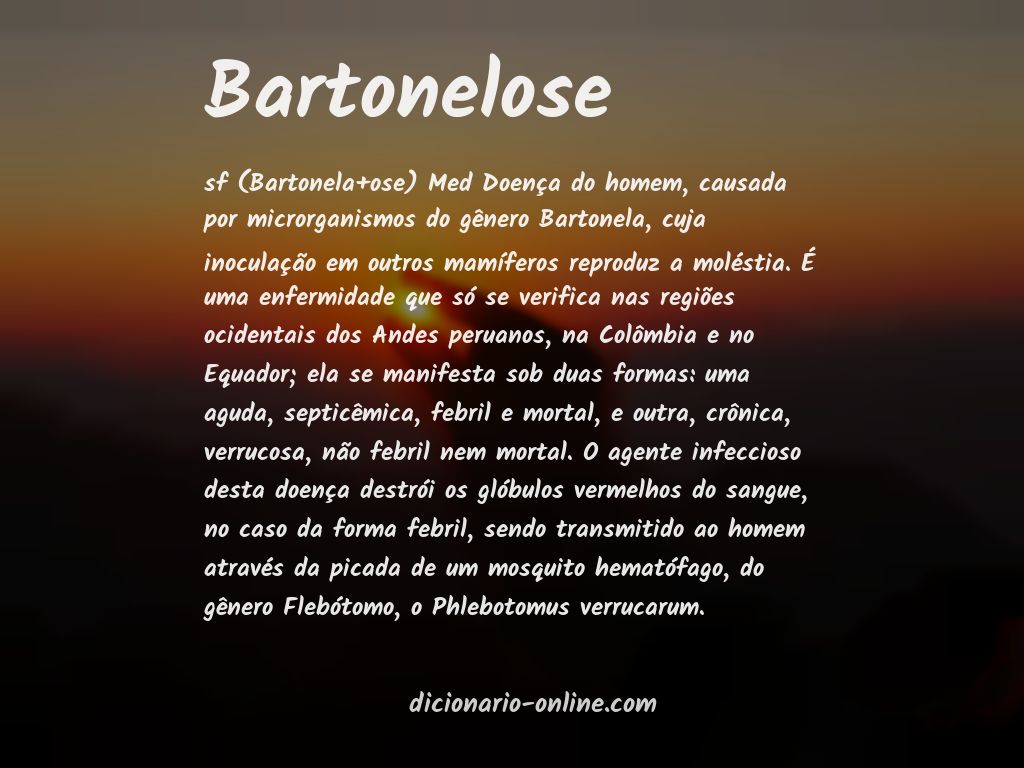 Significado de bartonelose
