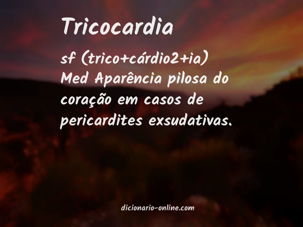 Significado de tricocardia