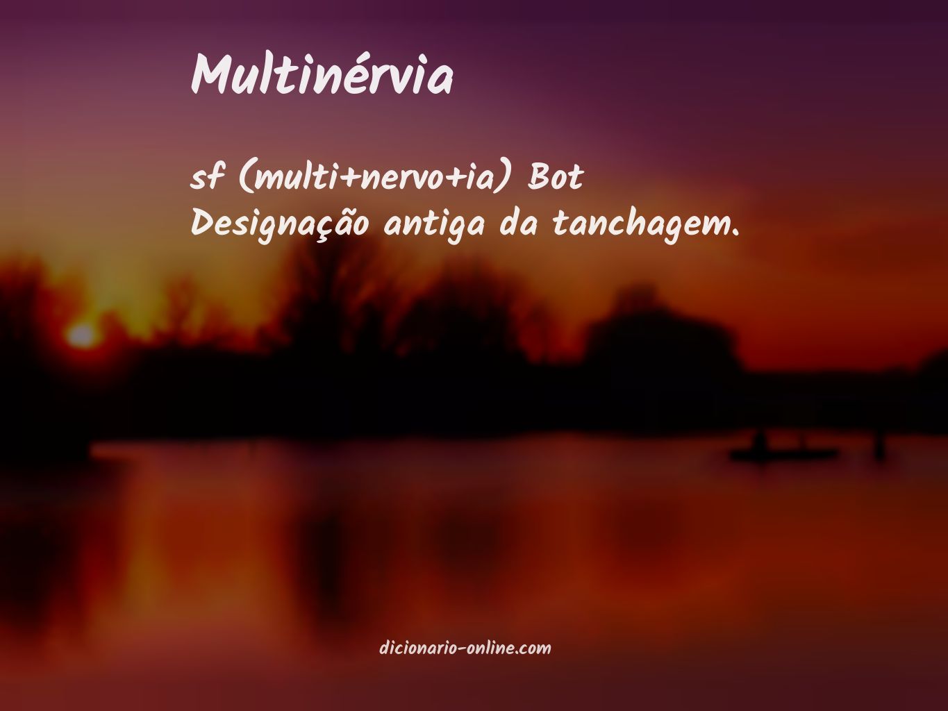 Significado de multinérvia