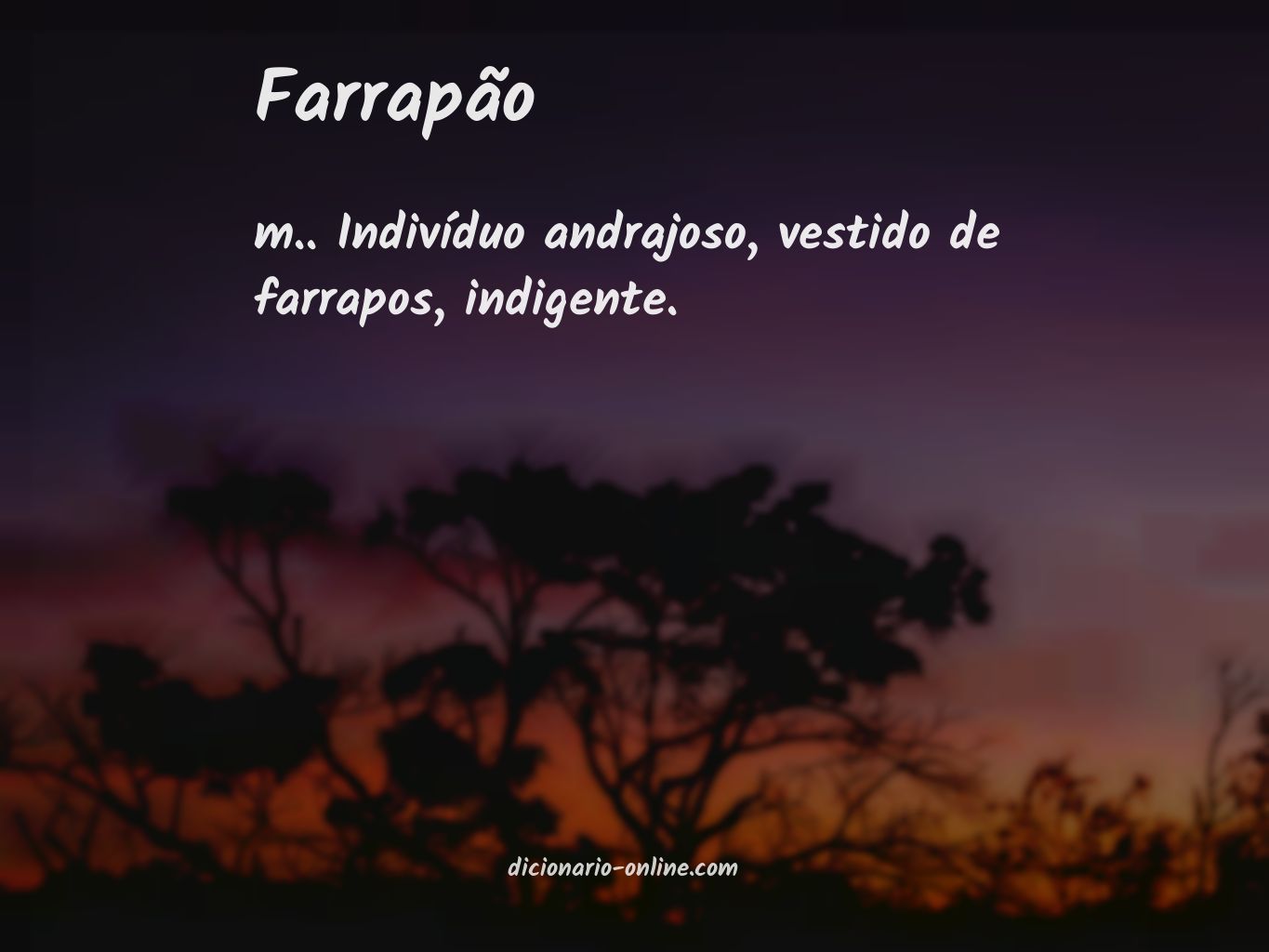 Significado de farrapão