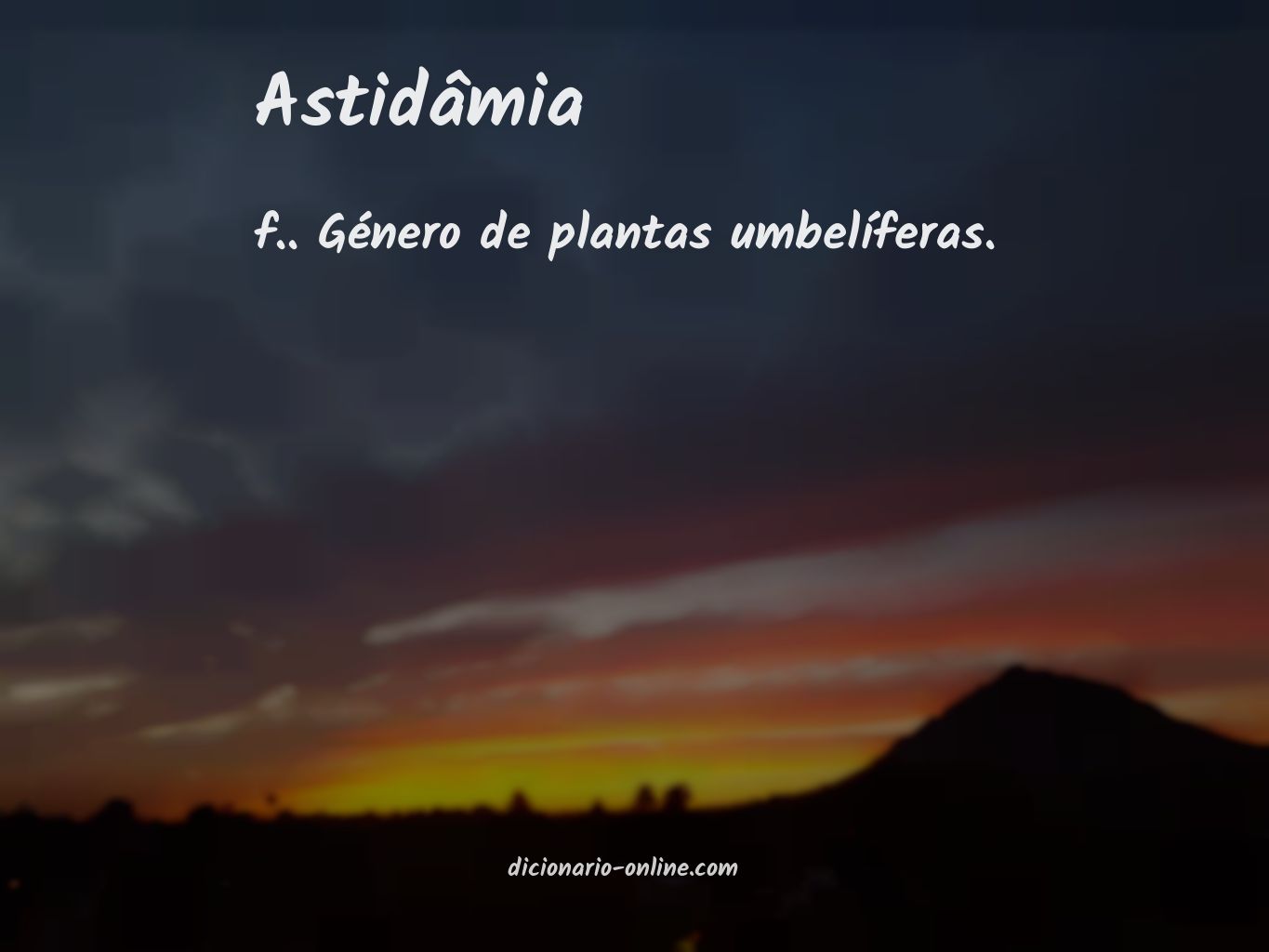 Significado de astidâmia