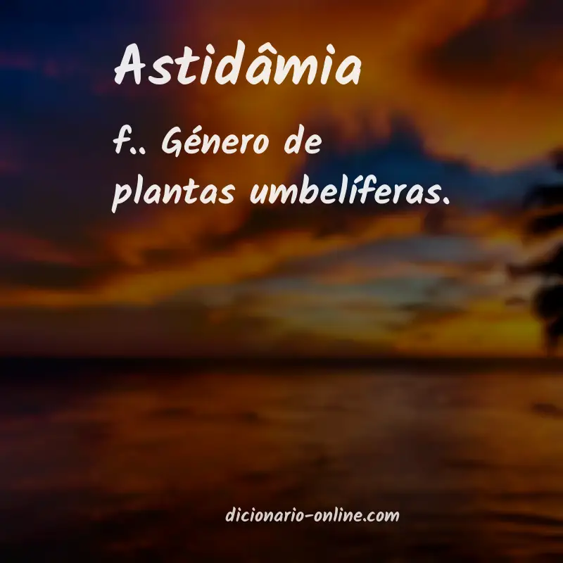 Significado de astidâmia