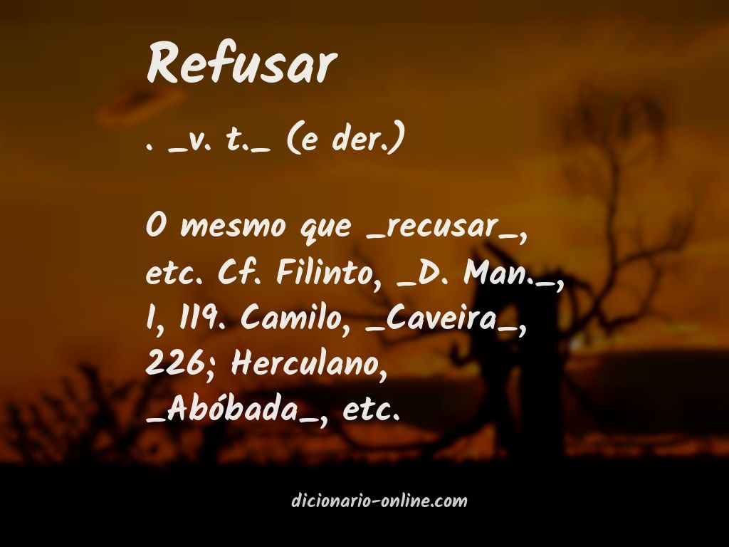 Significado de refusar