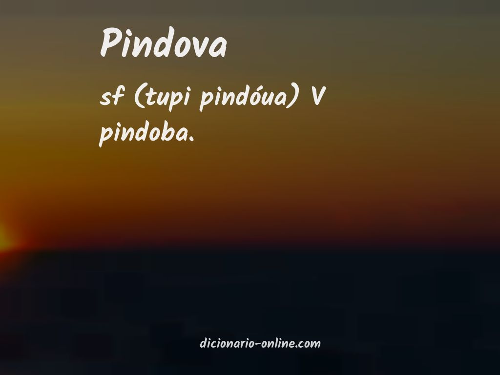 Significado de pindova