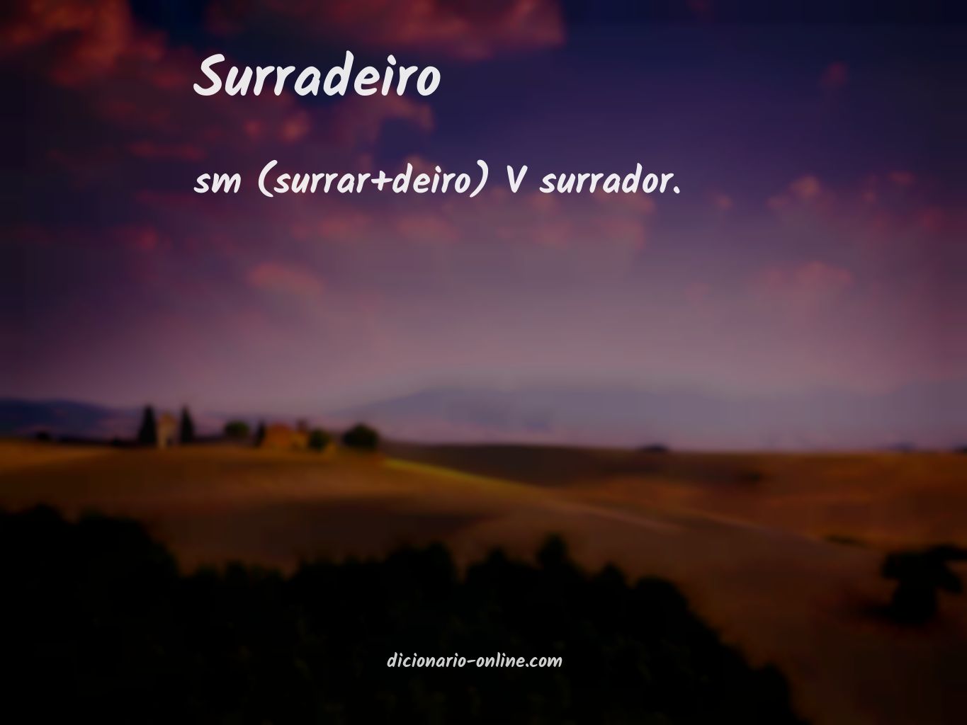 Significado de surradeiro