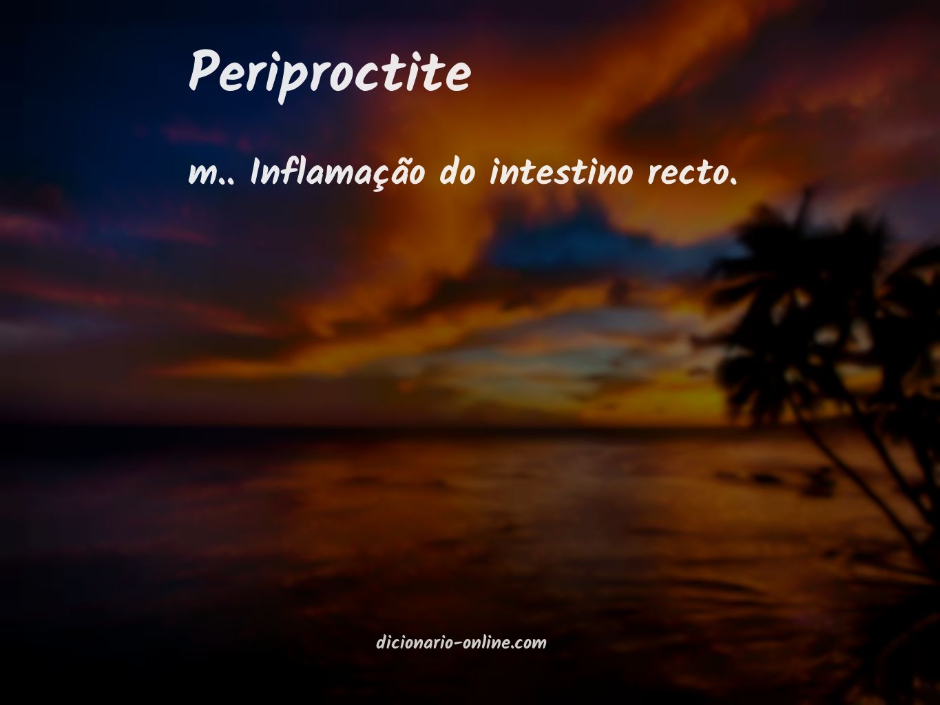 Significado de periproctite