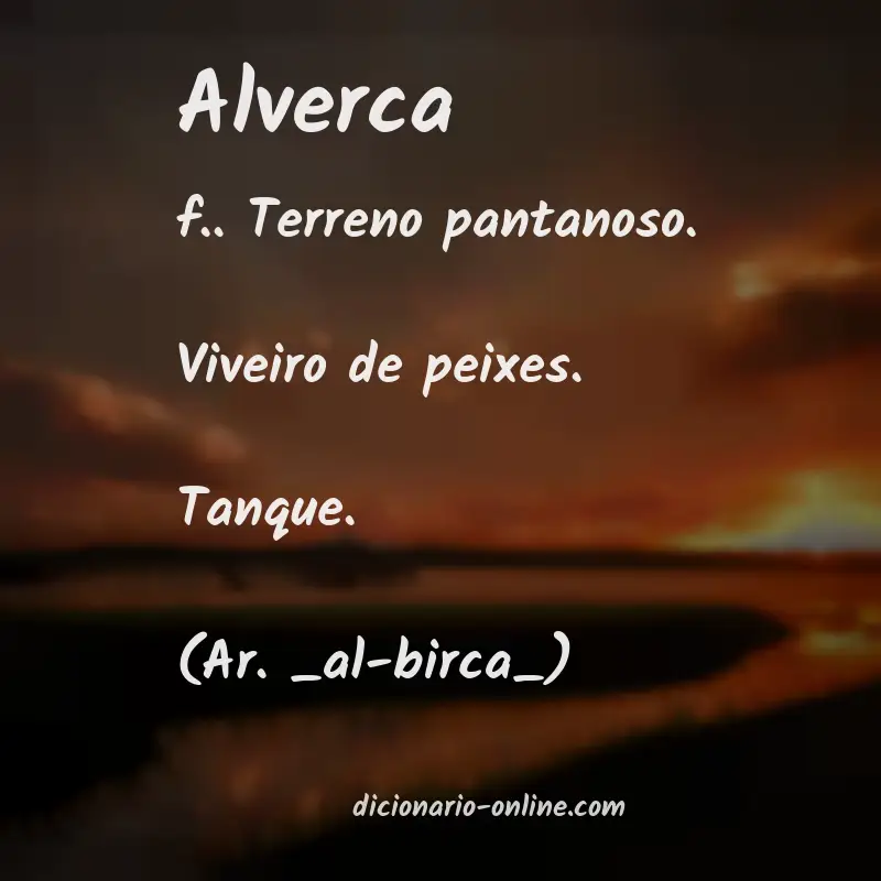 Significado de alverca