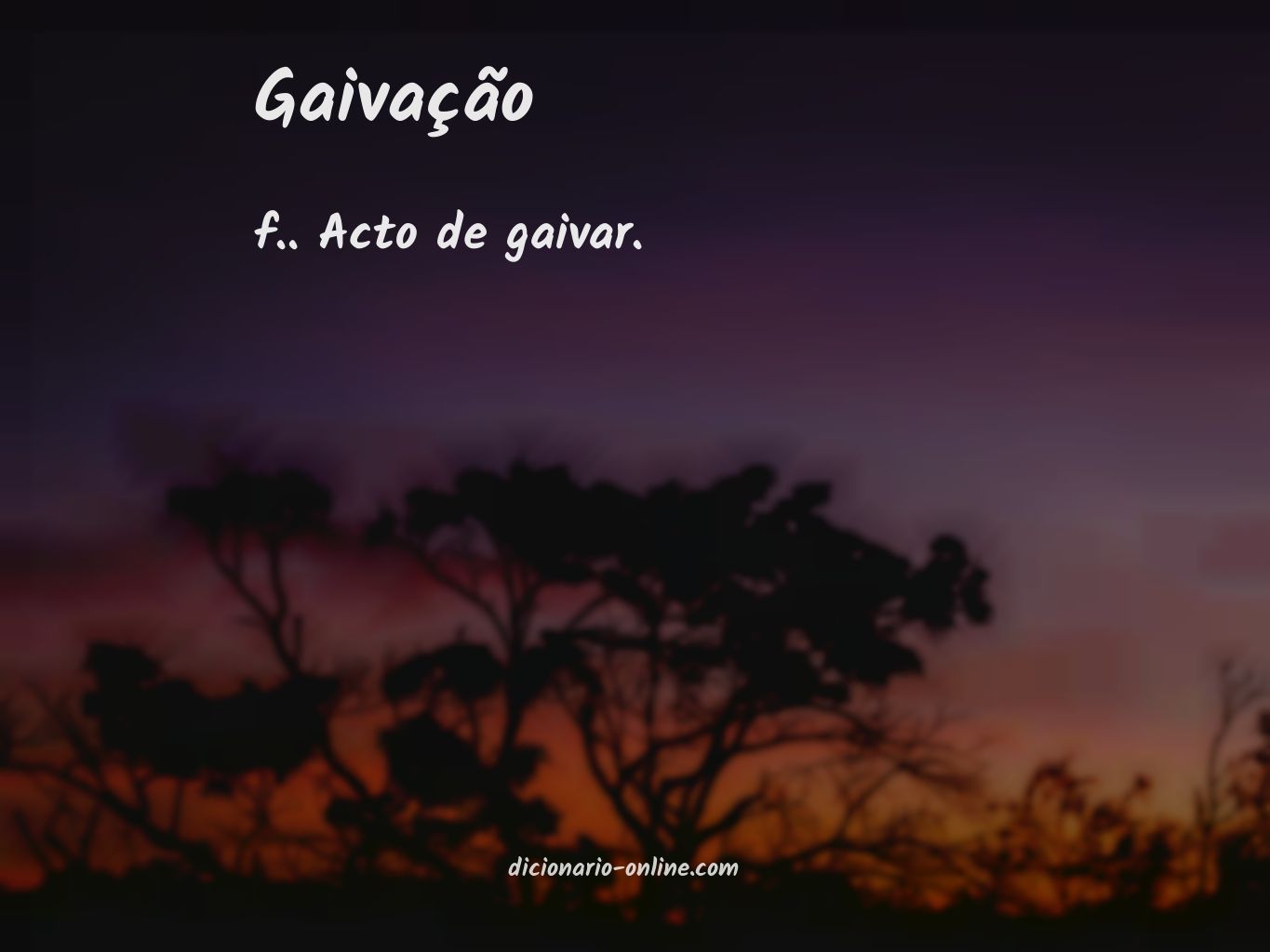 Significado de gaivação