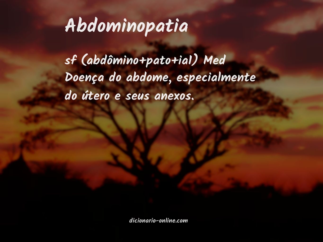 Significado de abdominopatia