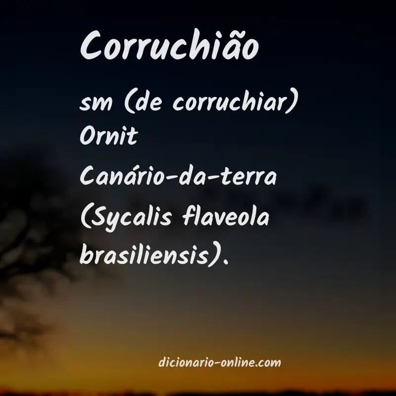 Significado de corruchião