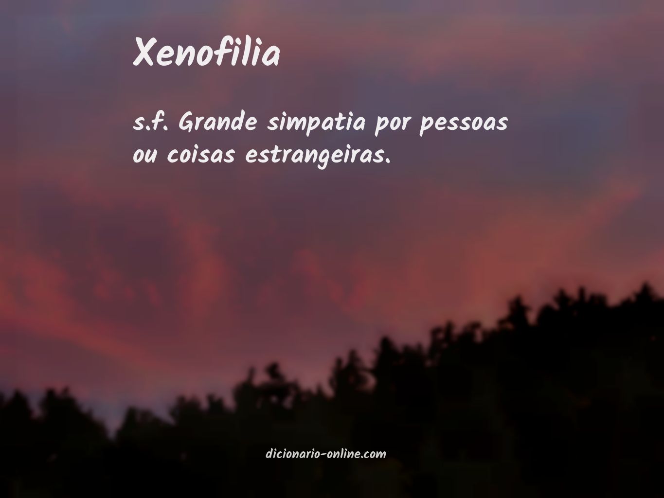 Significado de xenofilia