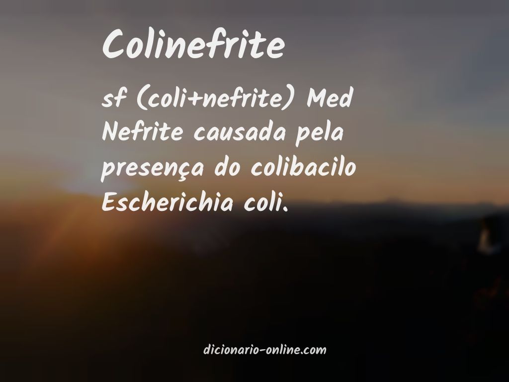 Significado de colinefrite