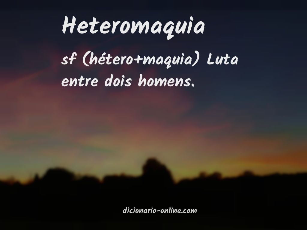 Significado de heteromaquia