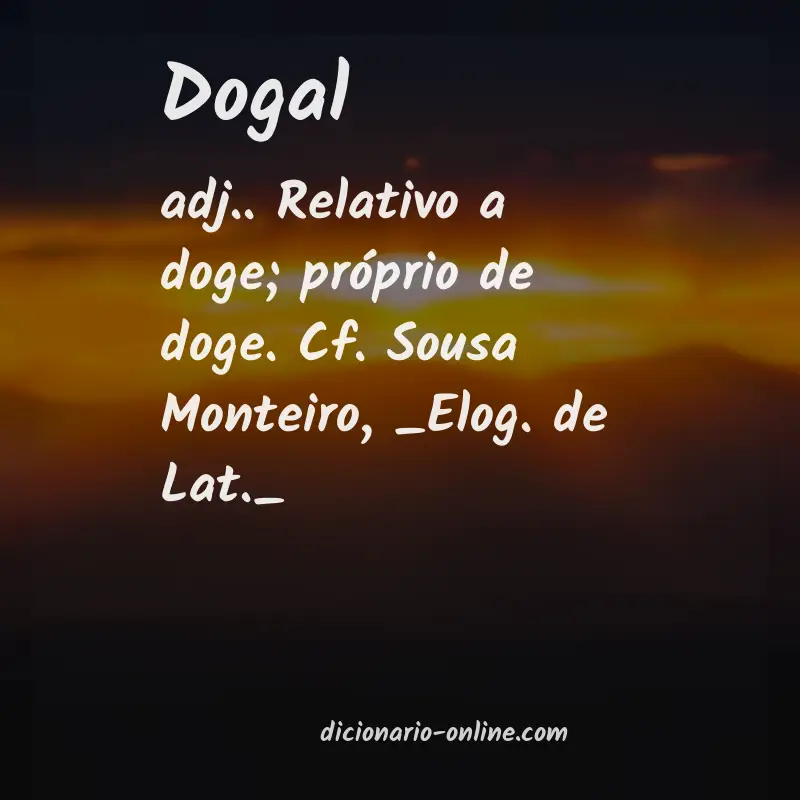 Significado de dogal