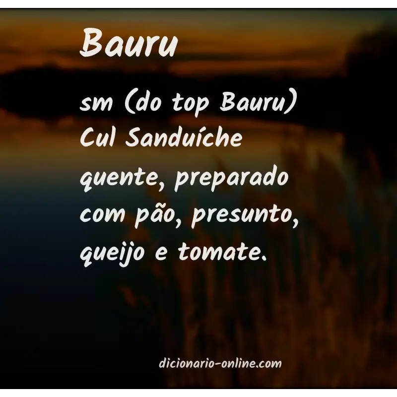 Significado de bauru