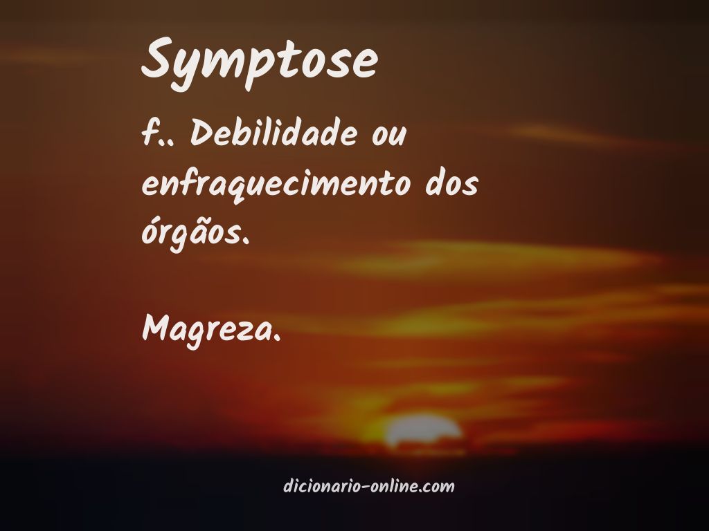 Significado de symptose