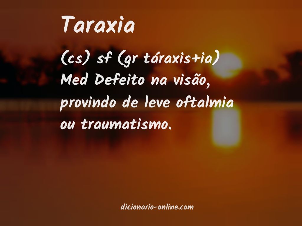 Significado de taraxia