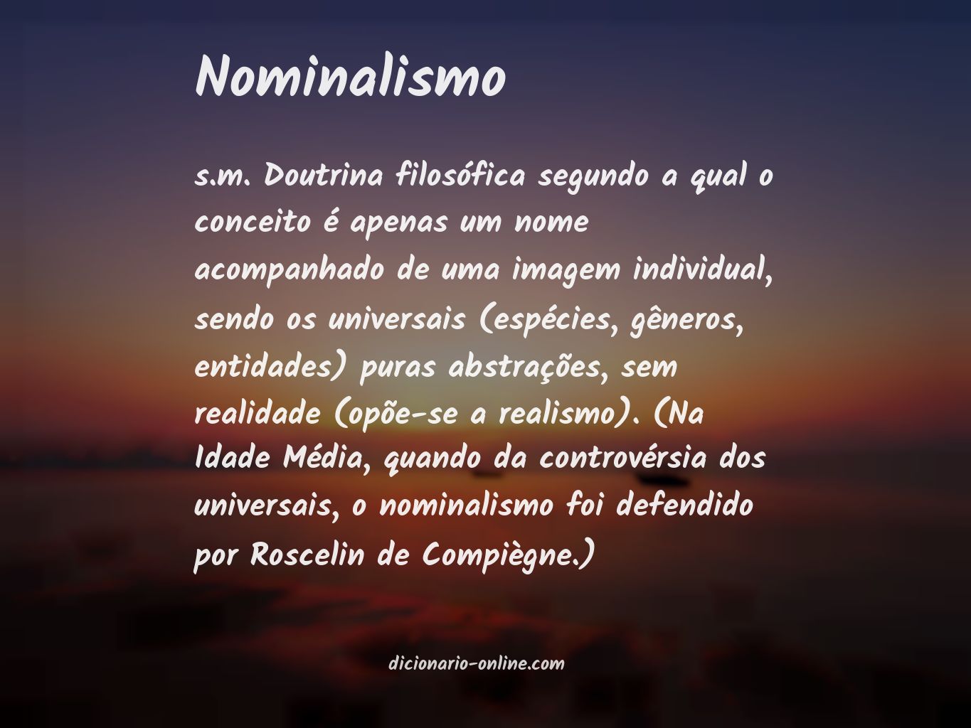 Significado de nominalismo