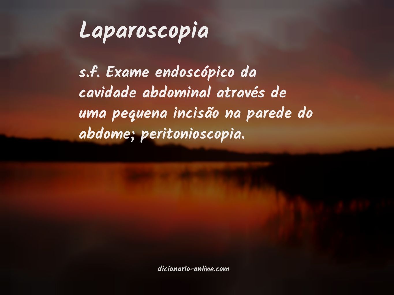 Significado de laparoscopia